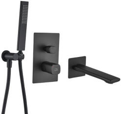 Laveo TORES fürdőcsap szett rejtett fali beépítésre, fekete (BVT_711P) - konyhanet