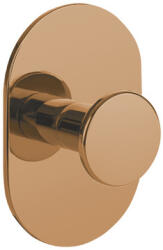 Laveo MIRI akasztó (60x40x20 mm), rose gold, rögzítő csavarral és ragasztóval (ALM_811S)