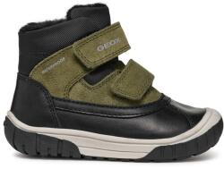 Geox Geox, Vízálló csizma nyersbőr betétekkel, Fekete, Khaki, 20 EU (B462DC022FUC0520-20)