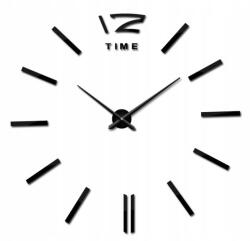  Dekoratív falióra, fekete, 70cm, fém/műanyag, AAA elemmel működik (TG60136-2)