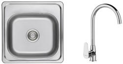 Laveo STANDARD 1M SZETT íves króm csappal K (OPSKS_010TF)