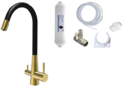 Laveo RIVECO rugalmas tömlős viztisztítós szett, arany/fekete (OPBRIB_G68D)