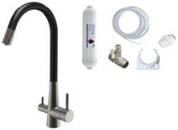 Laveo RIVECO rugalmas tömlős viztisztítós szett, grafit/fekete (BRIB_968D) - watermarkt