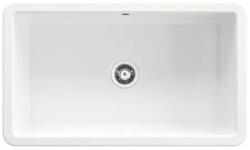 Deante Mosogatótálca, Deante Lumi 1 medencés kerámia mosogató 81x48 cm, fehér ZCU_610D