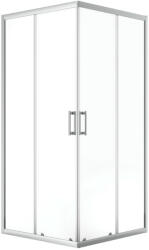 Laveo BRESSO szögletes zuhanykabin 90x90x185 cm átlátszó üveg/króm (JKB_096K) - watermarkt