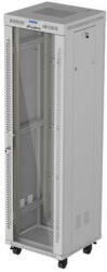 Lanberg 19" 42U Standing Rack Cabinet 600×600 Gray with Glass Door and LCD (Flat Pack) (FF01-6642-12SL)