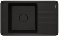 Deante Mosogatótálca, Deante Momi 1 medencés gránit mosogató csepegtetővel, fekete ZKM_N11B