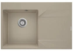 Deante Mosogatótálca, Deante Evora 1 medencés gránit mosogató csepegtetővel, jobbos, homok ZQJ_711P