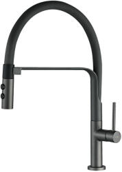 Laveo SILUETTO rugalmas tömlős zuhanyváltós grafit csaptelep (BQU_978D) - watermarkt