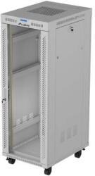 Lanberg 19" 32U Standing Rack Cabinet 600×800 Gray with Glass Door and LCD (Flat Pack) (FF01-6832-12SL)