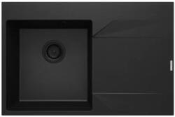 Deante Mosogatótálca, Deante Evora 1 medencés gránit mosogató csepegtetővel, jobbos, grafit metál ZQJ_G11P