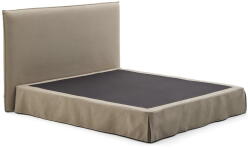 Kave Home Szürkésbarna kárpitozott franciaágy 180x200 cm Jaira - Kave Home