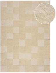 Flair Rugs Bézs kézi szövésű gyapjú szőnyeg 300x400 cm Checkerboard - Flair Rugs