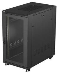 Lanberg FF01-6022-23B állvány 22U Szabadonálló állvány Fekete (FF01-6022-23B)