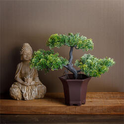  Műnövény dekoráció - cserepes bonsai (9x25cm) (11895)