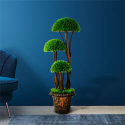  Műnövény dekoráció - Gömb buxus fa (90 cm) (11910)