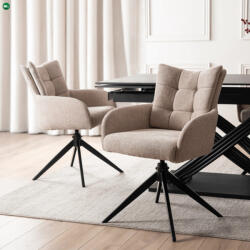 Mebel Elite Krzesło Obrotowe do Salonu JULY Beżowe