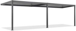 Garden Point Lagos 3x6 fali terasz pergola, oldalanként 2 redőnnyel 6m Garden Point antracit (GAP1112)