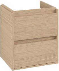 Villeroy & Boch Dulap baza suspendat Villeroy & Boch Skyla cu 2 sertare, 522x596mm, Nordik Oak (C79300VJ)