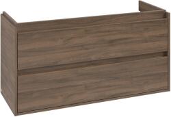 Villeroy & Boch Dulap baza suspendat Villeroy & Boch Skyla cu 2 sertare, 1172x596mm, Arizona Oak (C80000VH)