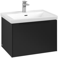 Villeroy & Boch Dulap baza suspendat Villeroy & Boch Subway 3.0 622x429x478 mm cu un singur sertar, Volcano Black, maner Volcano Black (C57501VL)