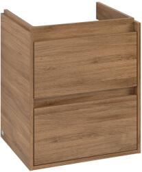 Villeroy & Boch Dulap baza suspendat Villeroy & Boch Skyla cu 2 sertare, 522x596mm, Oak Kansas (C79300RH)