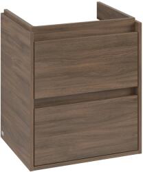 Villeroy & Boch Dulap baza suspendat Villeroy & Boch Skyla cu 2 sertare, 522x596mm, Arizona Oak (C79300VH)