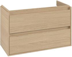 Villeroy & Boch Dulap baza suspendat Villeroy & Boch Skyla cu 2 sertare, 972x596mm, Nordik Oak (C79900VJ)