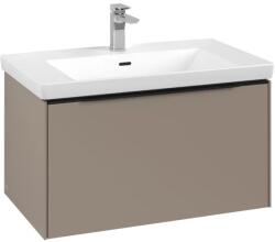 Villeroy & Boch Dulap baza suspendat Villeroy & Boch Subway 3.0 772x429x478 mm cu un singur sertar, Taupe, maner Volcano Black (C57301VM)