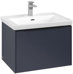 Villeroy & Boch Dulap baza suspendat Villeroy & Boch Subway 3.0 622x429x478 mm cu un singur sertar, Marine Blue, maner Volcano Black (C57501VQ)