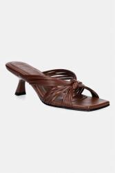 Souliers Martinez bőr papucs AMANDA - barna Női 40