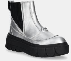 Sorel bőr bokacsizma CARIBOU X BOOT CHELSEA W - ezüst Női 38