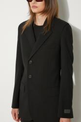Kenzo gyapjú kabát Virgin Wool Waisted Blazer - fekete 38
