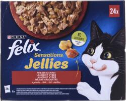Nestle Felix Sensations Jellies Házias Válogatás Aszpikban Nedves Macskaeledel 24 X 85 G (12450220) (12450220)
