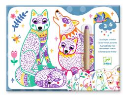 DJECO Varázslatos színezés zsírkrétákkal Családok az erdőből (DJ00065)