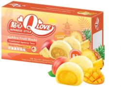 Qlove japán keksz mangós és ananászos prémium töltelékű mini mochi 80g