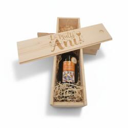 Tenuta Ulisse Pachet Cadou Cutie Lemn Personalizata Vin Alb Tenuta Ulisse Pecorino Terre D' Abruzzo 13%, 0.75L