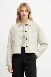 Max&Co MAX&Co. vászonkeverék ingkabát - bézs 40