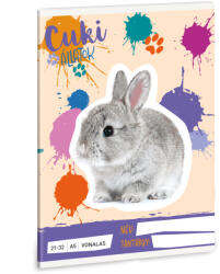 Ars Una Cuki Állatok - Nyuszi A/5 vonalas füzet 21-32 (53624970)