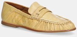 Nokwol bőr mokaszin Mica - sárga Női 40