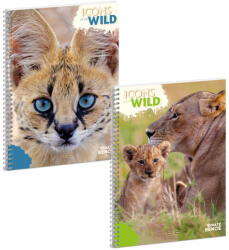 Ars Una Icons of the Wild A/4 spirálfüzet-sima (53914927)