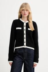 Gestuz gyapjú kardigán - fekete S