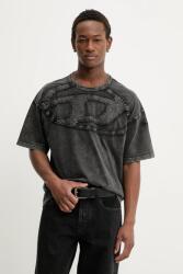 Diesel T-shirt férfi pamut T-BOXT-DEN - szürke L