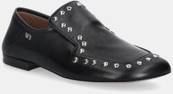 Wales Bonner bőr mokaszin Studded Slipper - fekete Női 36