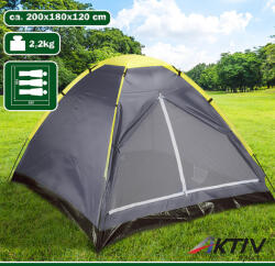 CAMP ACTIVE Sátor Camp Active 3 személyes 200x180x120 cm szürke (871125225591_SZ) - aktivsport