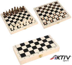 Eddy Toys Sakk és dáma készlet fa (871125258726) - aktivsport