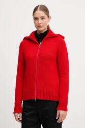 Newland gyapjú kardigán LADY W FULL ZIP - piros M