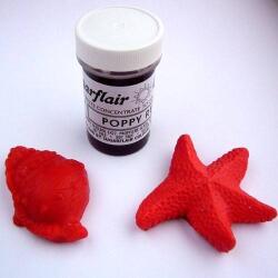 Sugarflair Colours Gel szín Sugarflair (25 g) Poppy Red 856 tortabevonó fondant - Sugarflair (DR-856)
