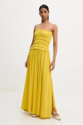 ANSWEAR vászonruha - sárga S