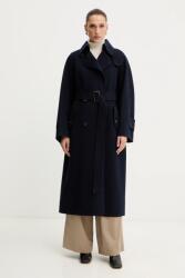 Max Mara gyapjúkabát CADINE - sötétkék 40